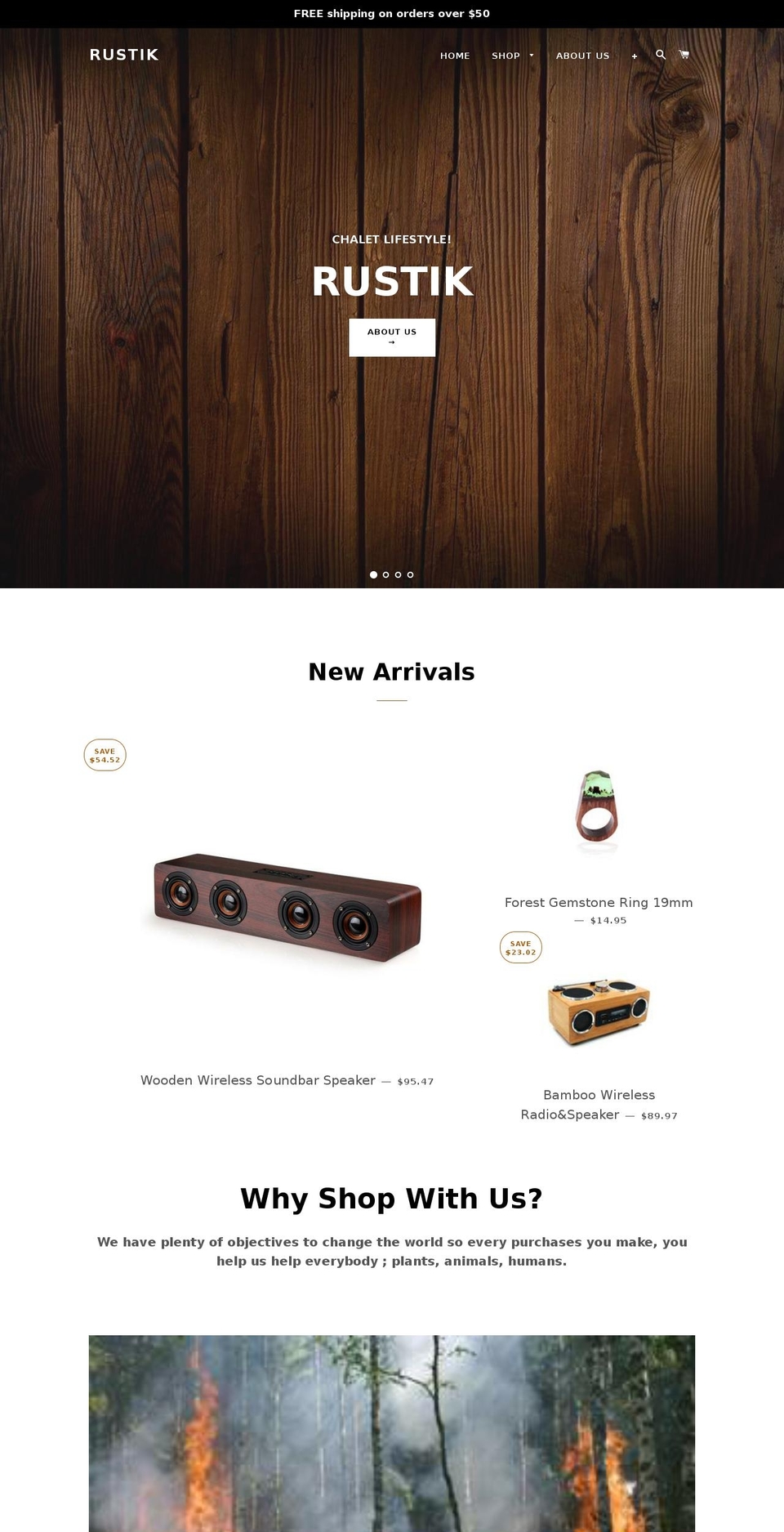 rustik.shop shopify website screenshot