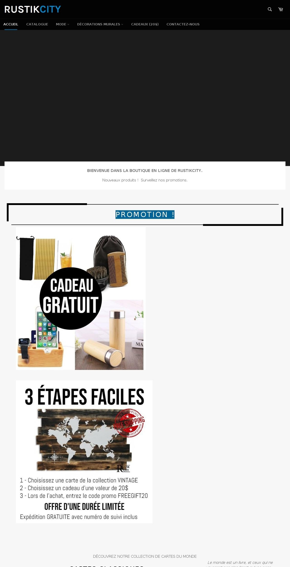 rustikcity.com shopify website screenshot