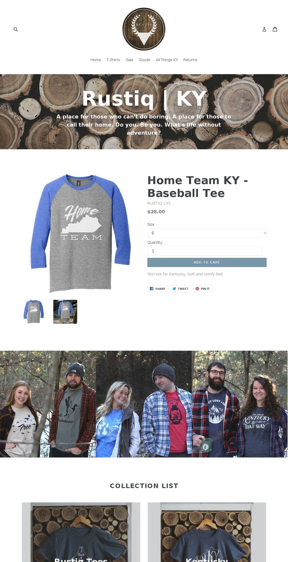 rustiqky.com shopify website screenshot