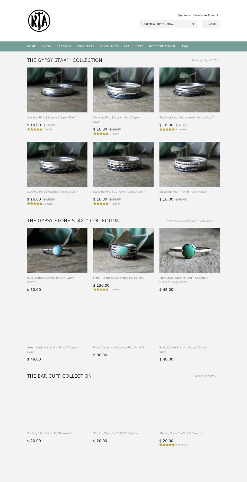 rustiqueage.com shopify website screenshot