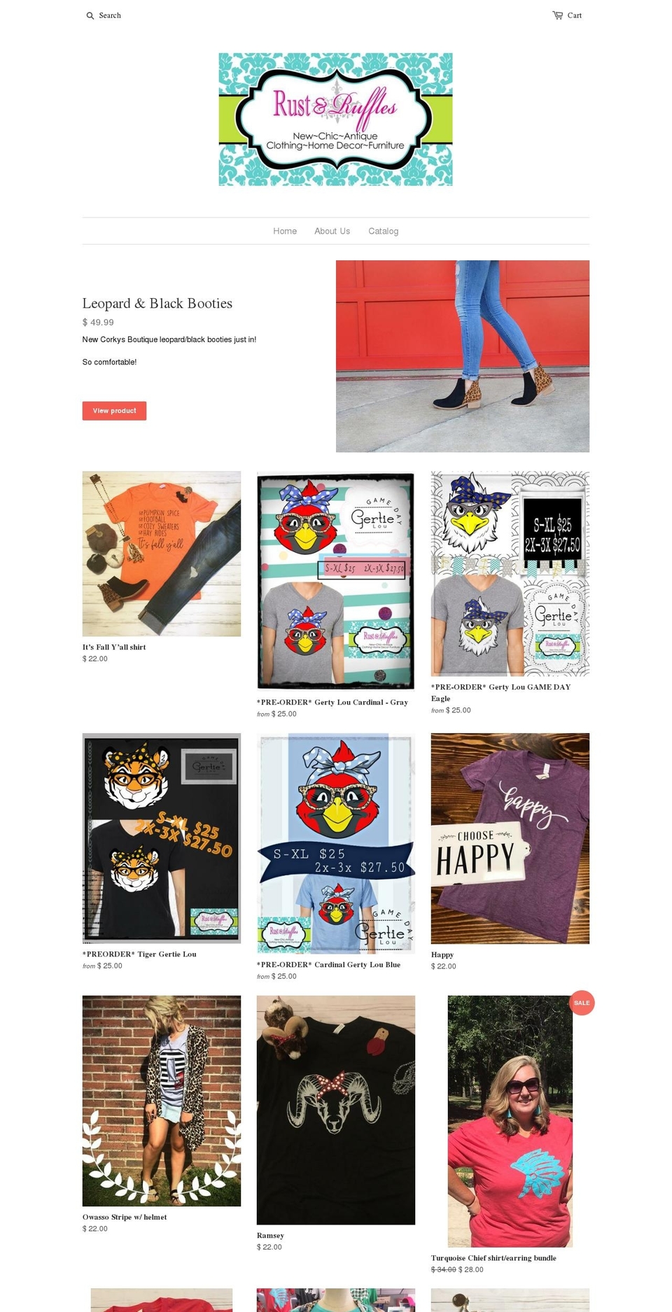 rustruffles.com shopify website screenshot