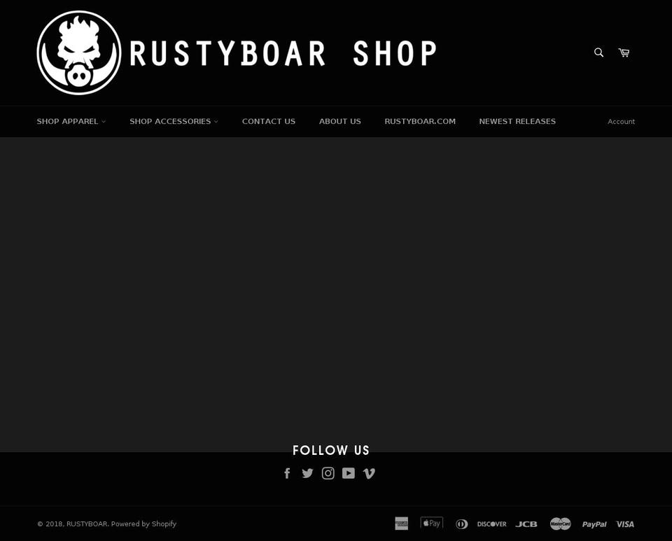 rustyboarshop.com — Shopify storefront screenshot