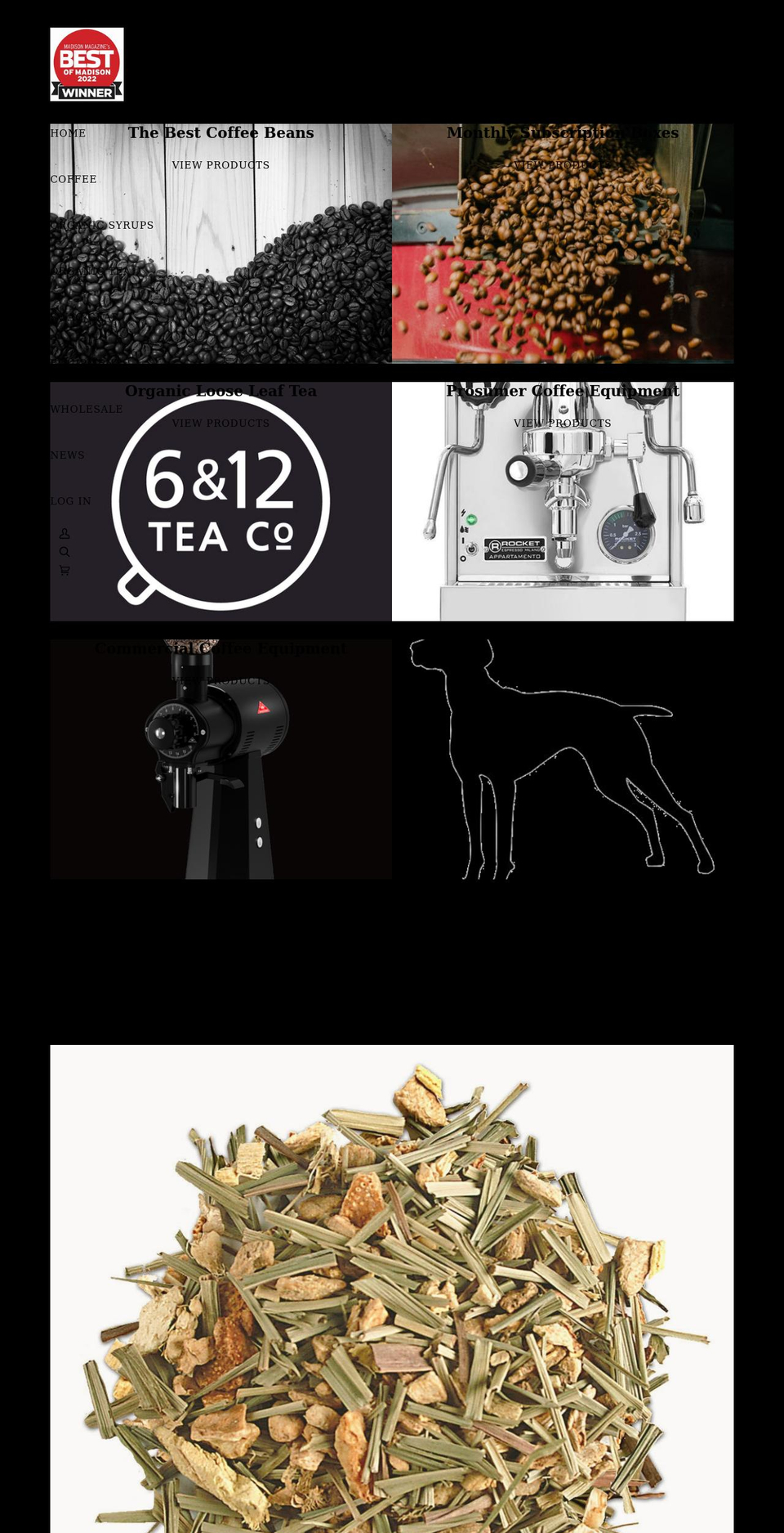 rustydogcoffee.com shopify website screenshot