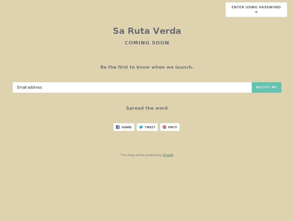 ruta-verda.com — Shopify storefront screenshot