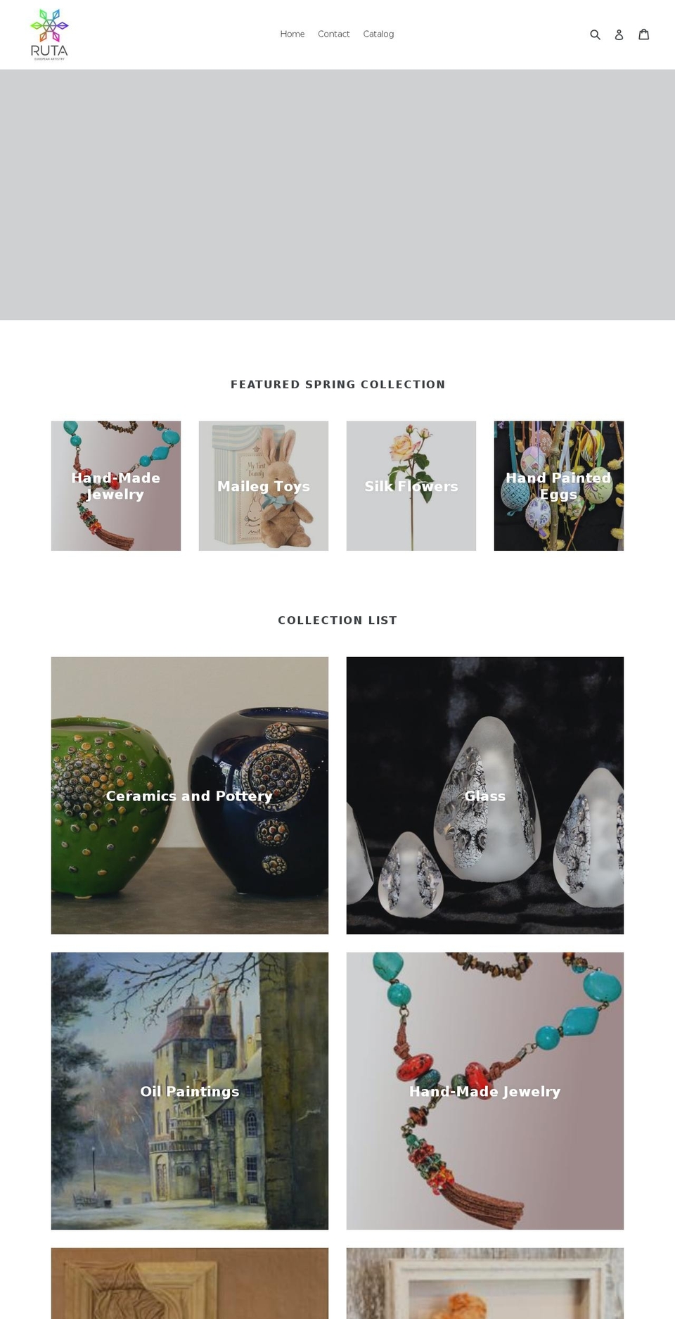 rutaartshop.com shopify website screenshot