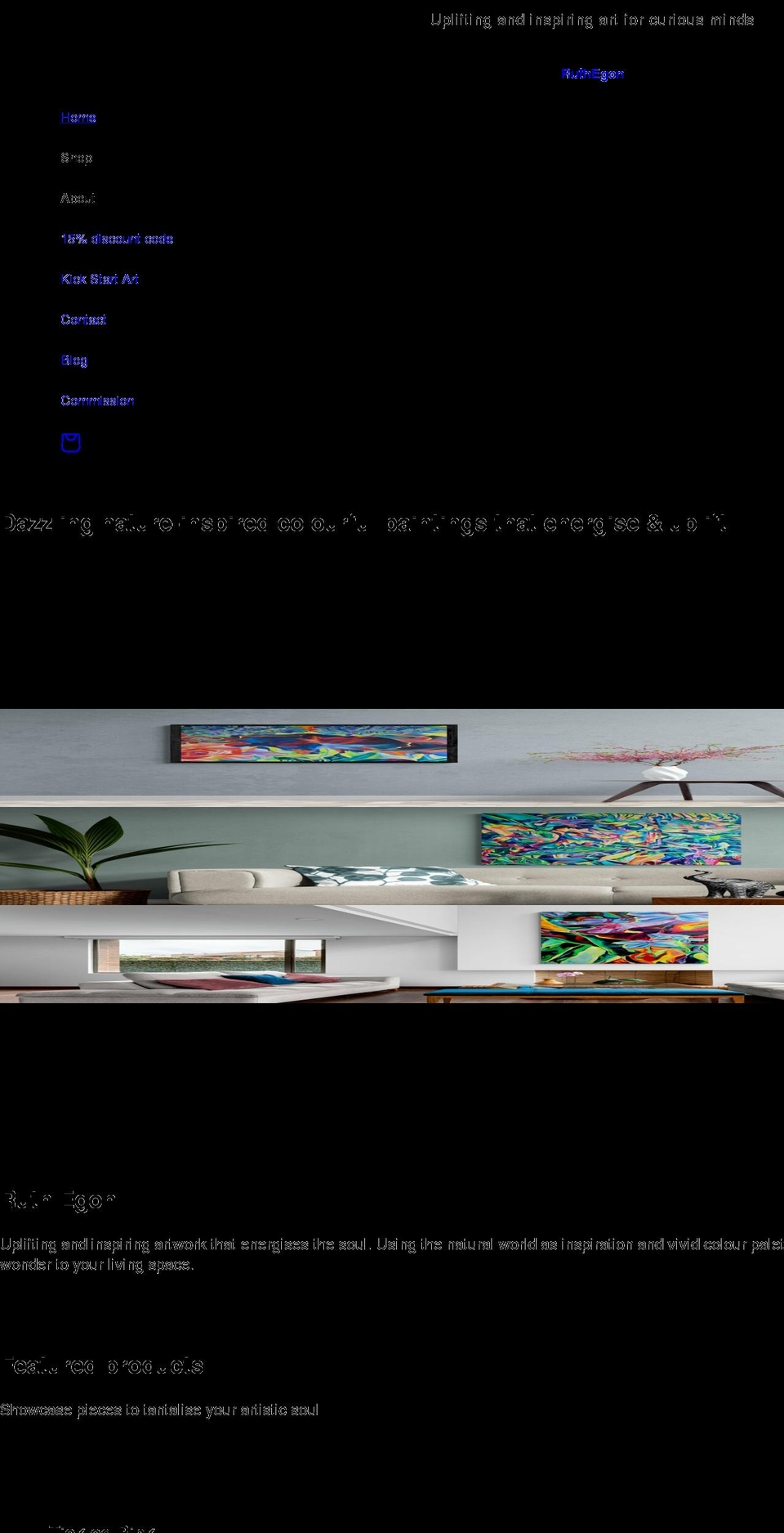 ruthegon.com shopify website screenshot