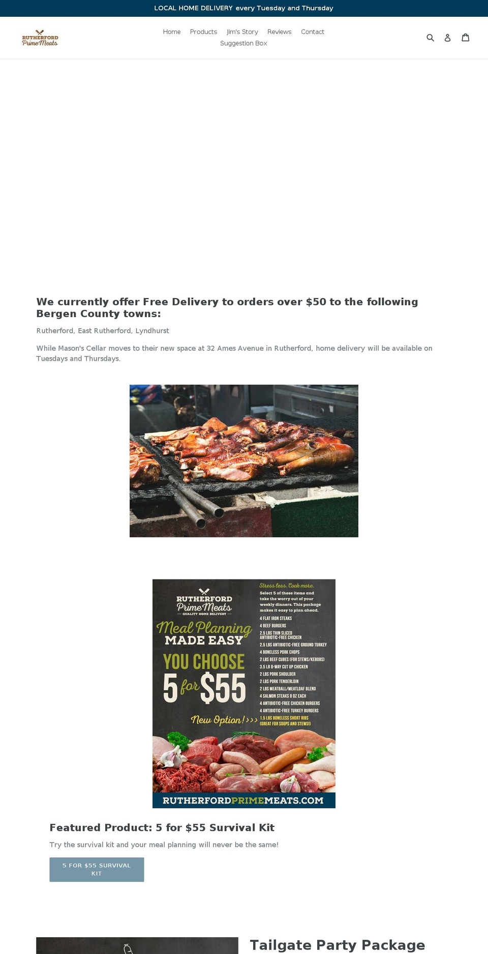 rutherfordprimemeats.com — Shopify storefront screenshot