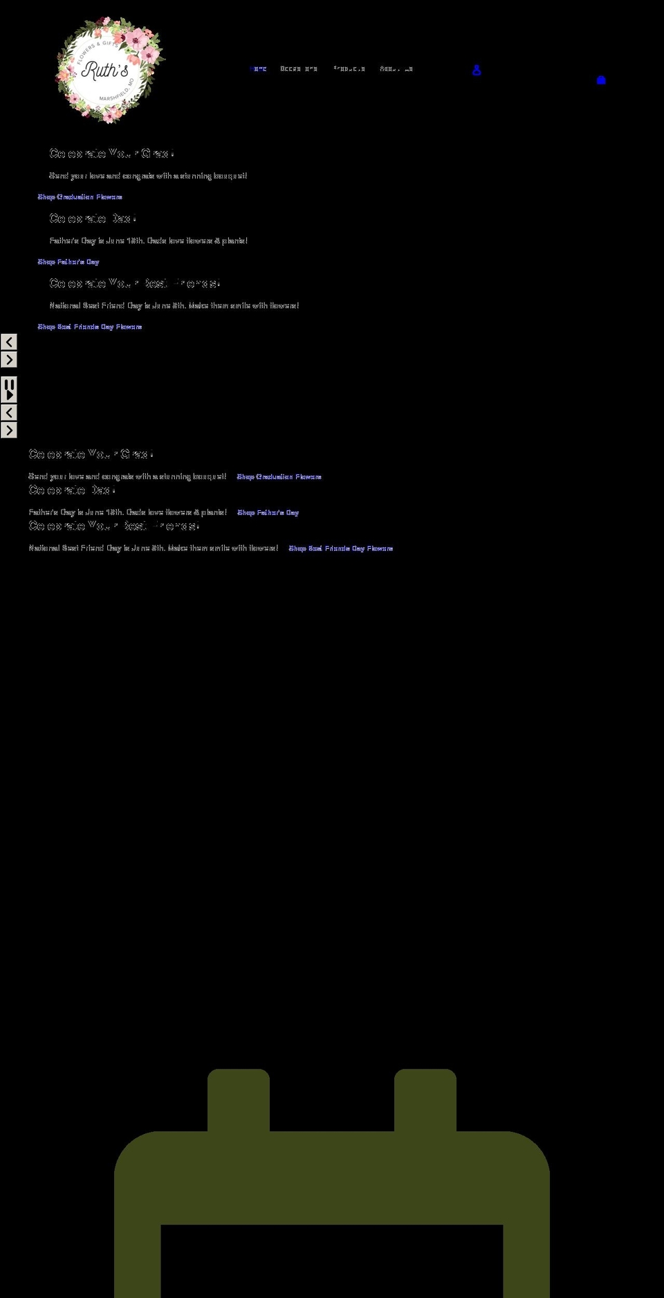 mol-standard- Shopify theme site example ruthsflowersandgifts.com