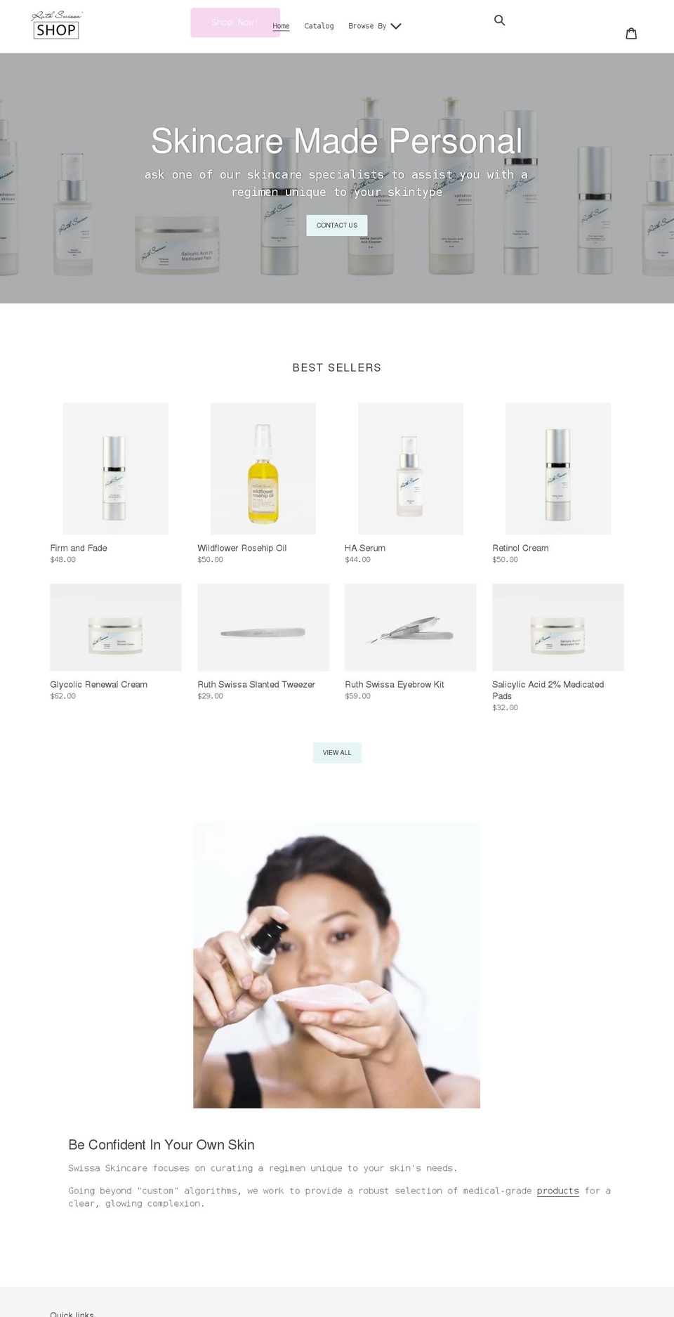 ruthswissashop.com shopify website screenshot