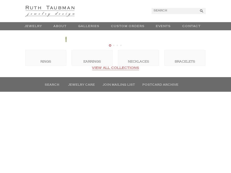 ruthtaubman.com shopify website screenshot