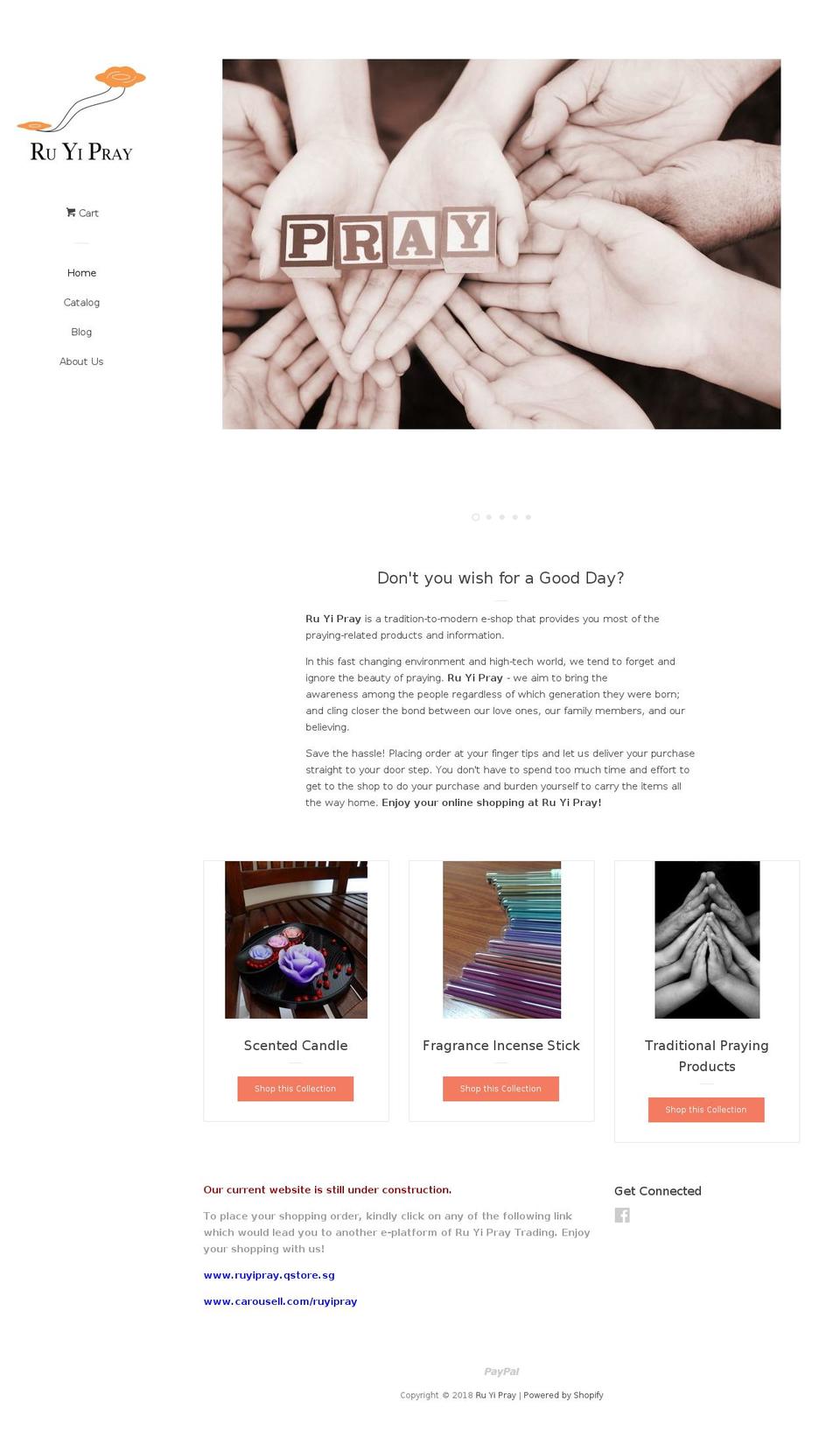 ruyipray.com — Shopify storefront screenshot