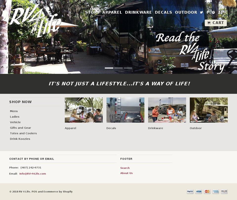 rv-4-life.com — Shopify storefront screenshot