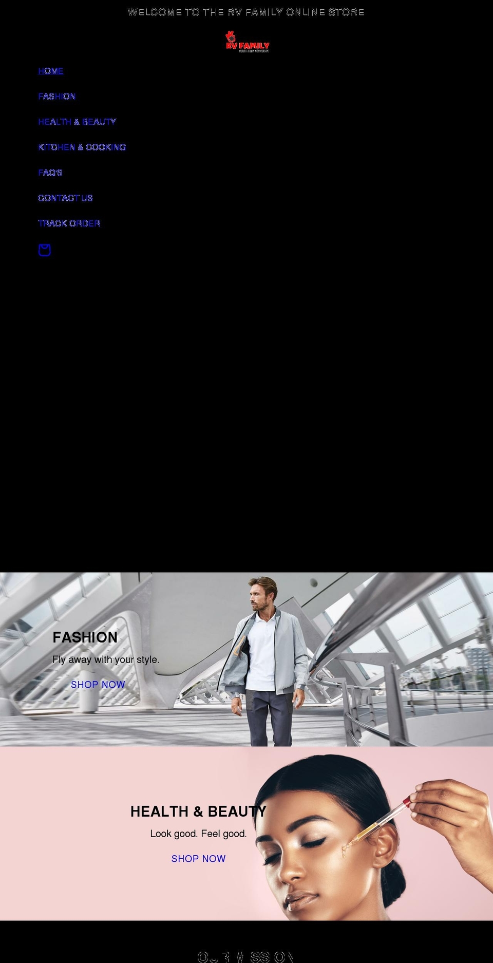 rv-family.com shopify website screenshot