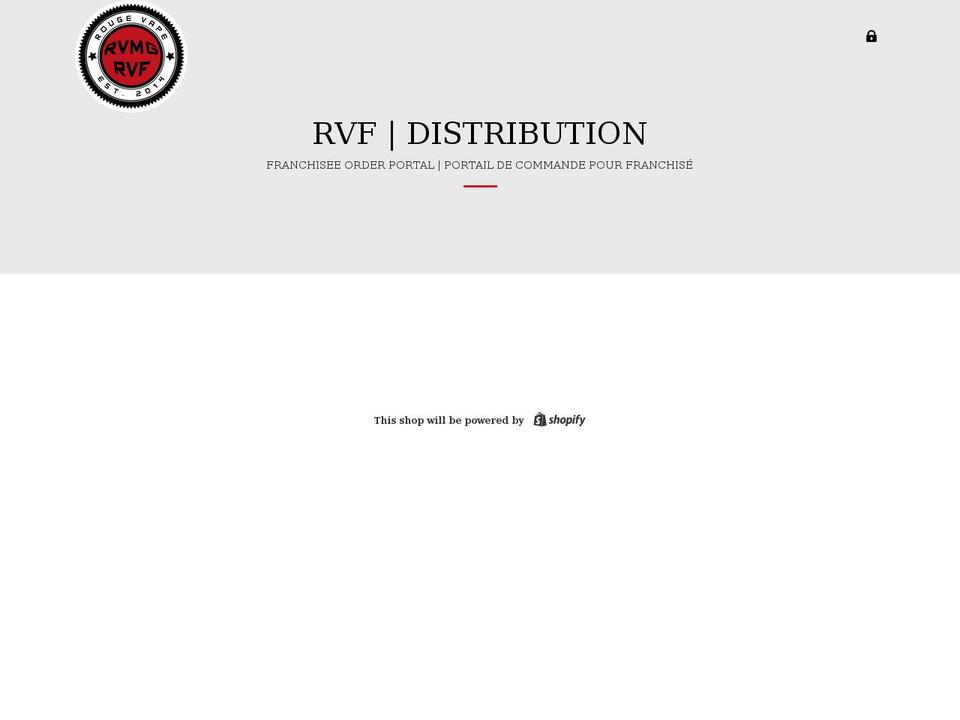rvfdistro.com shopify website screenshot