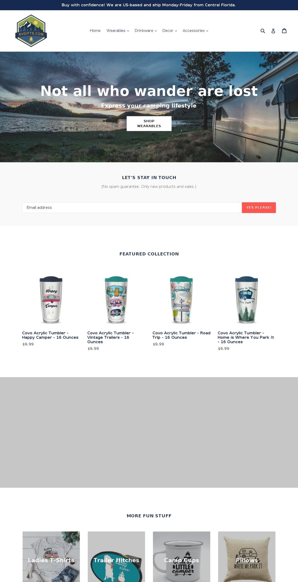 rvgifts.com — Shopify storefront screenshot