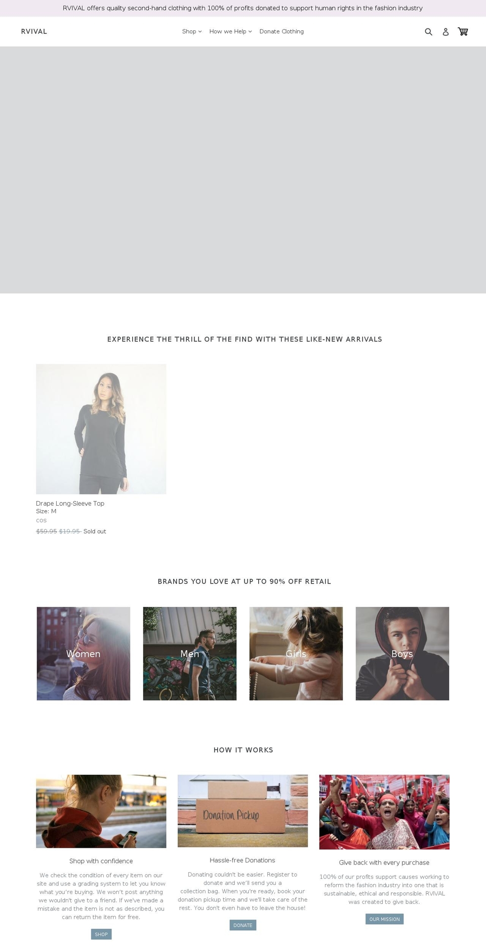 rvival.com — Shopify storefront screenshot