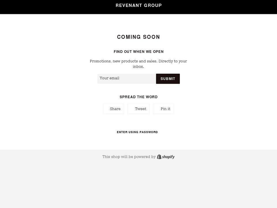 rvntgrp.com shopify website screenshot