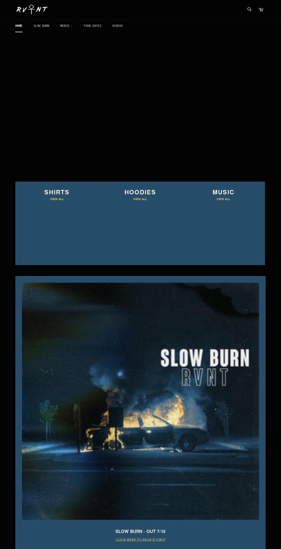 rvntstore.com shopify website screenshot