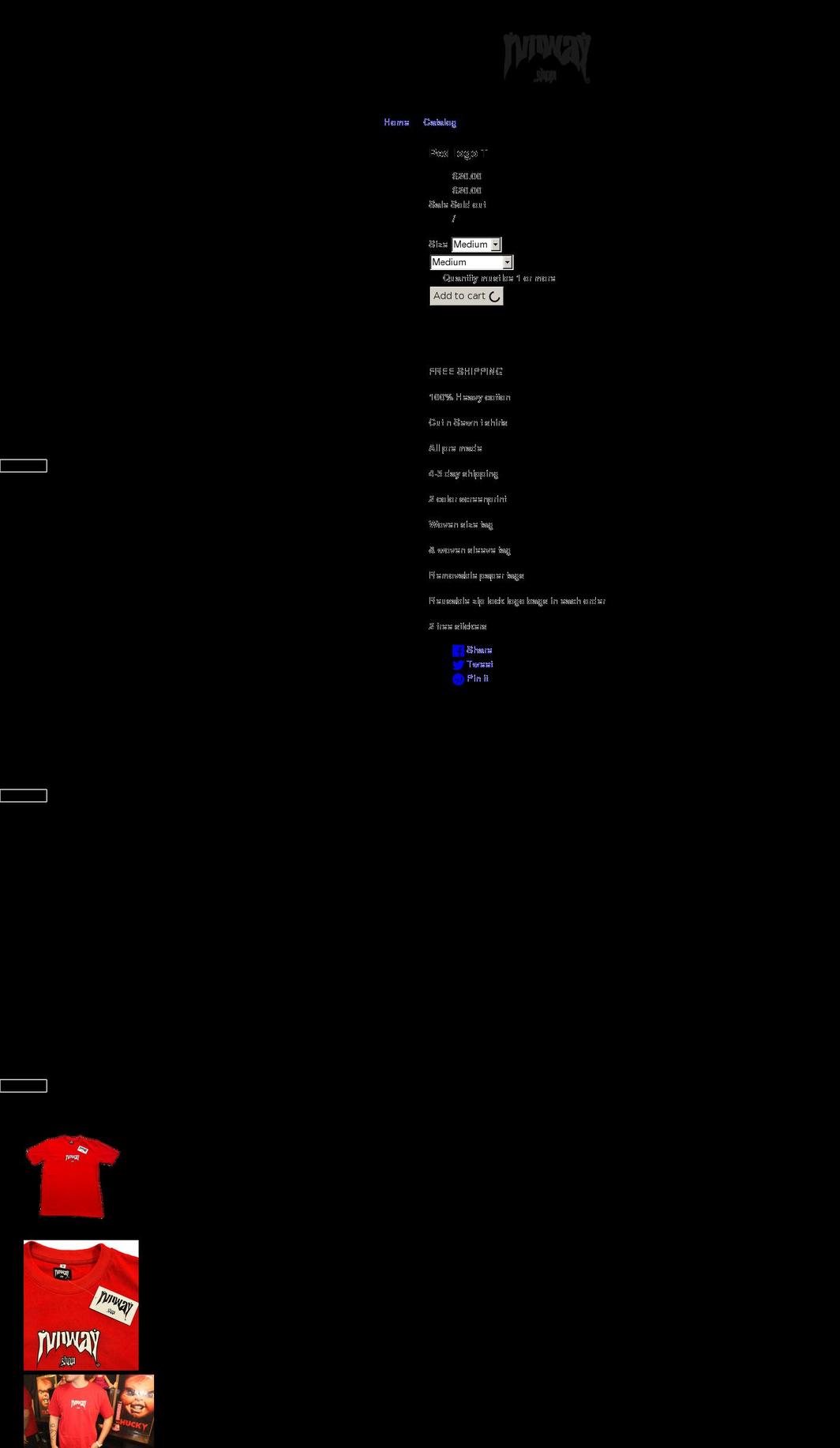 rvnway.shop shopify website screenshot
