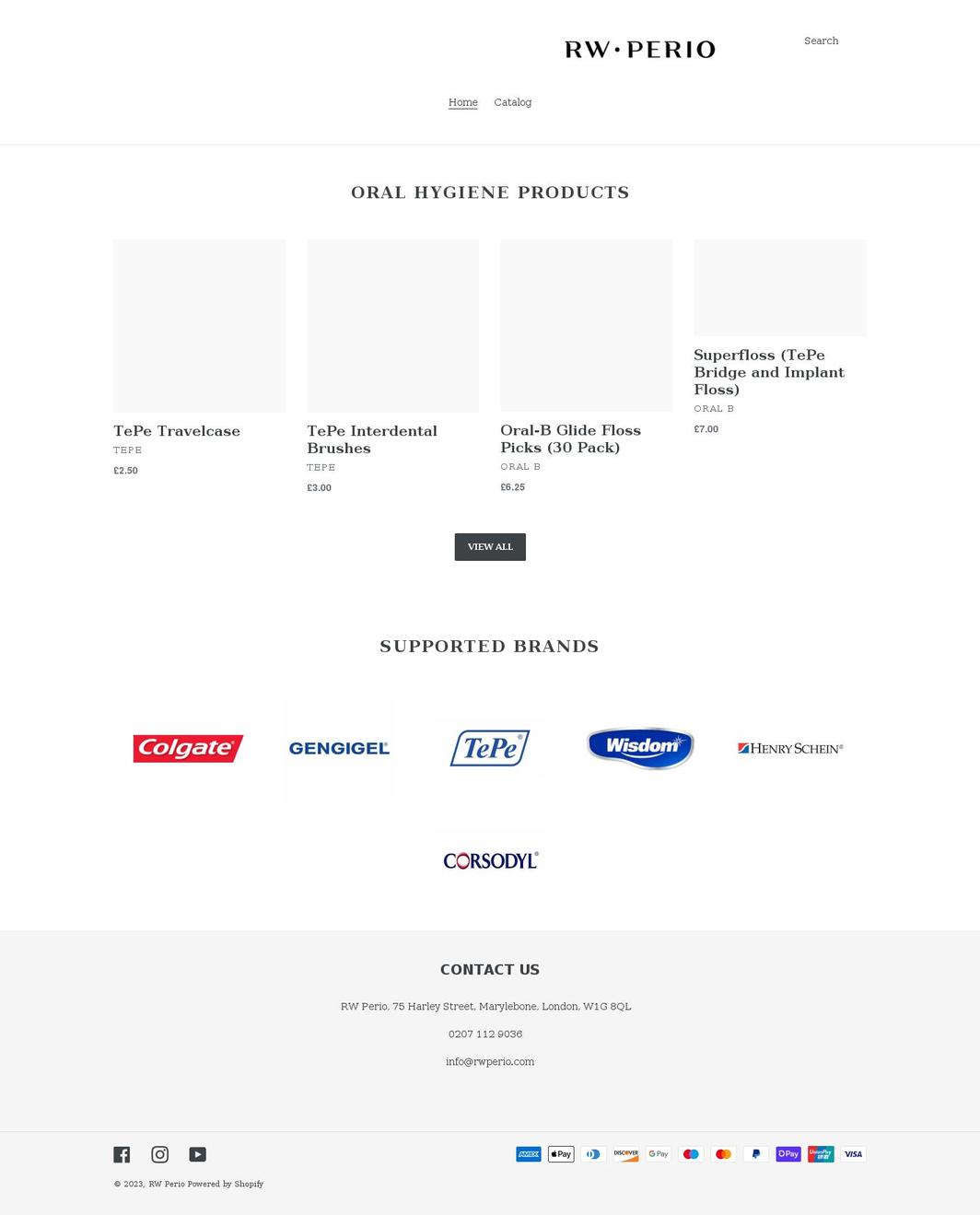 rw-perio.myshopify.com shopify website screenshot