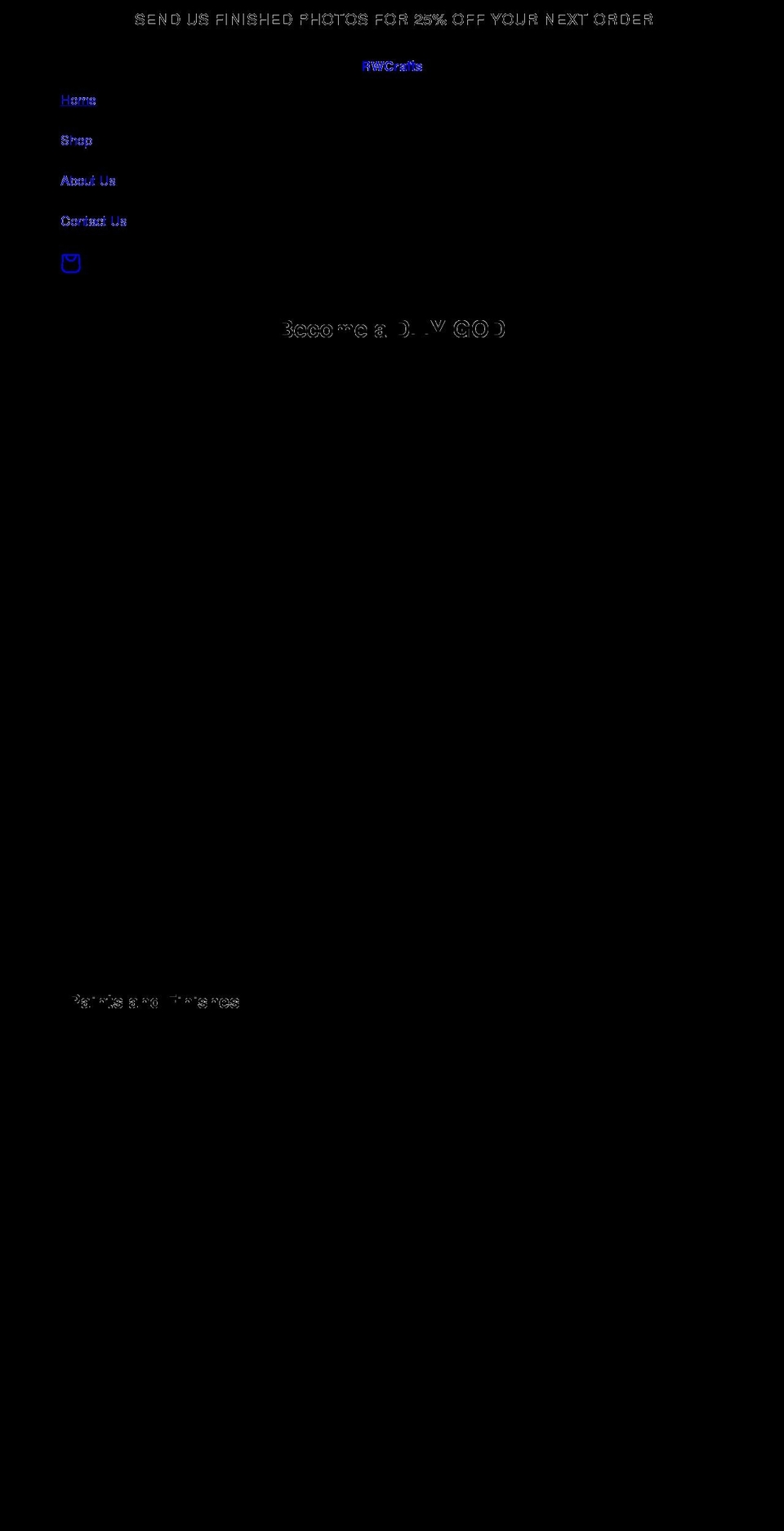 rwcrafts.co.uk shopify website screenshot