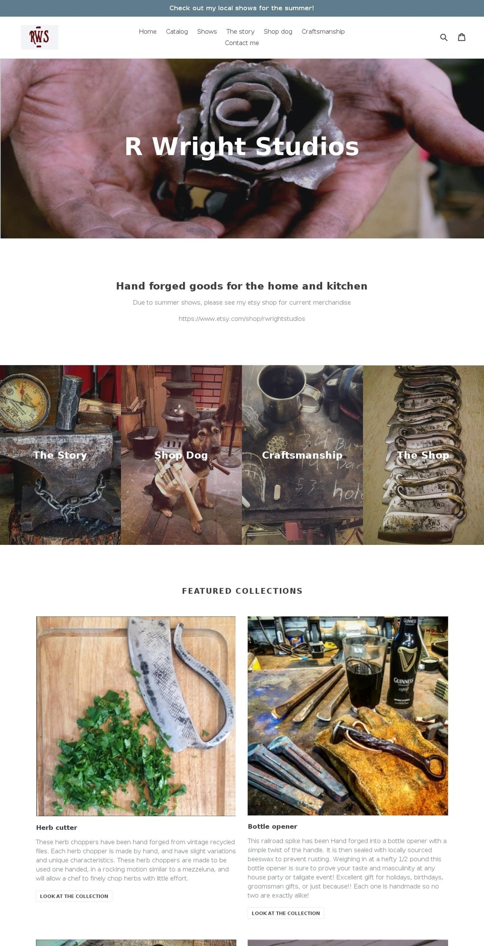 rwrightstudios.com — Shopify storefront screenshot