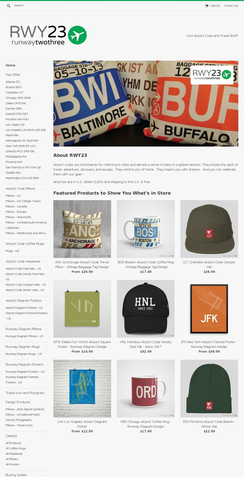 rwy23.com shopify website screenshot
