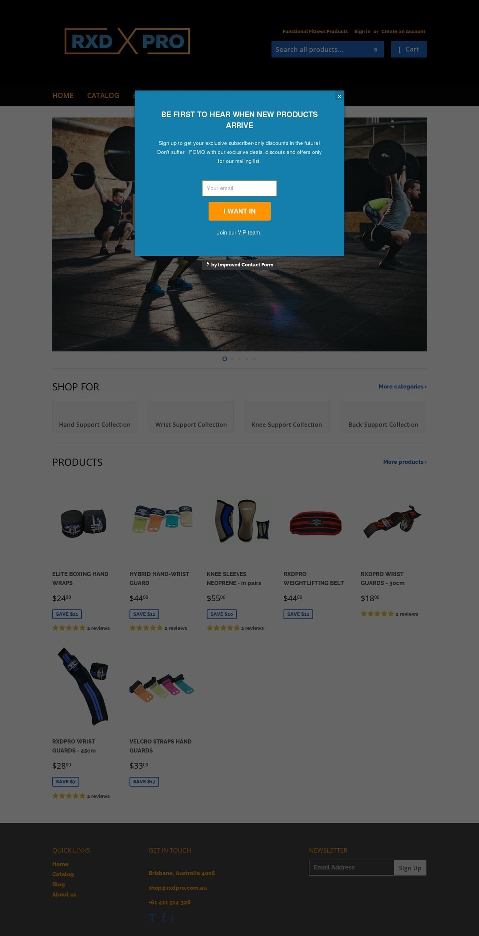 rxdpro.com.au shopify website screenshot
