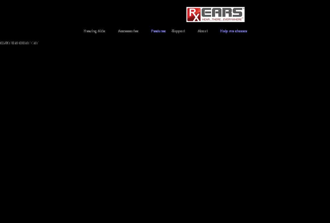 rxears.com shopify website screenshot