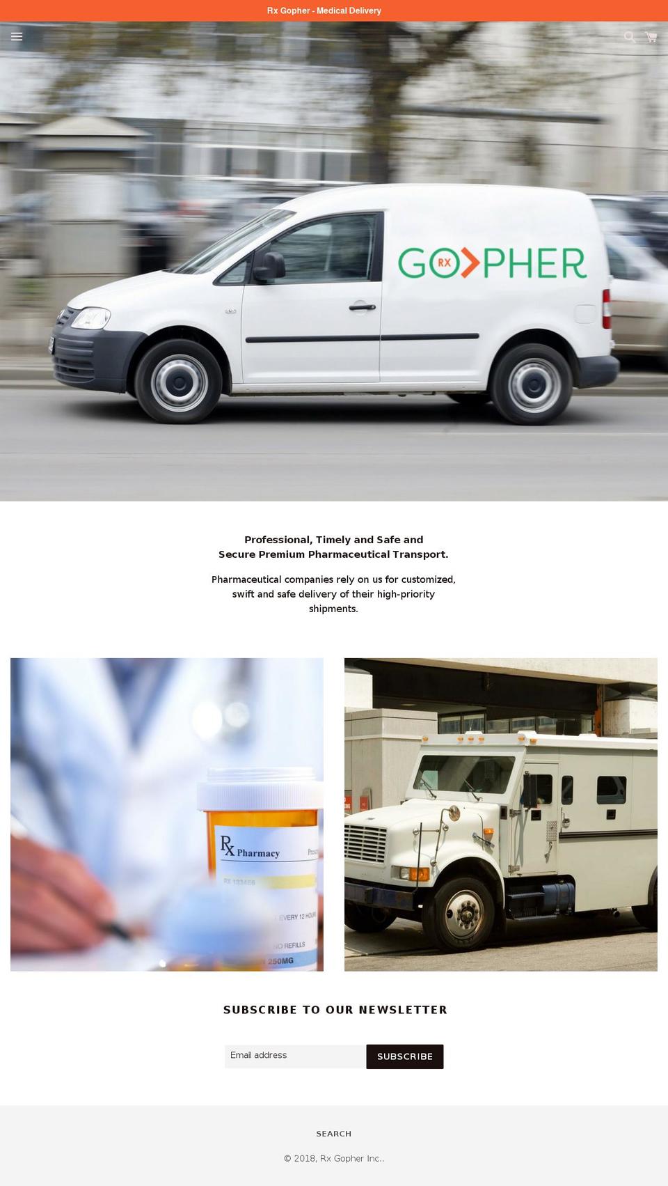 rxgopher.com — Shopify storefront screenshot