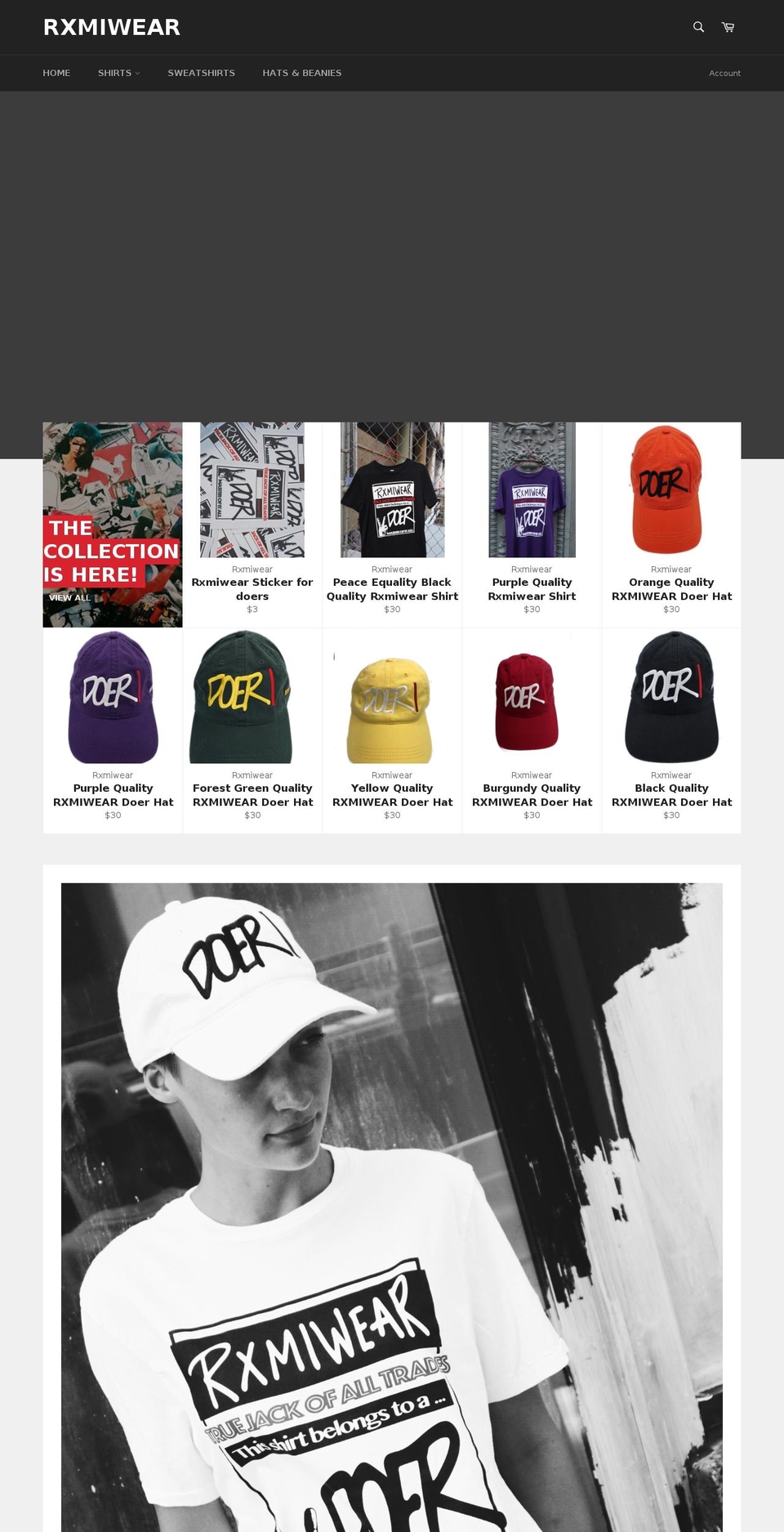 rxmiwear.com shopify website screenshot
