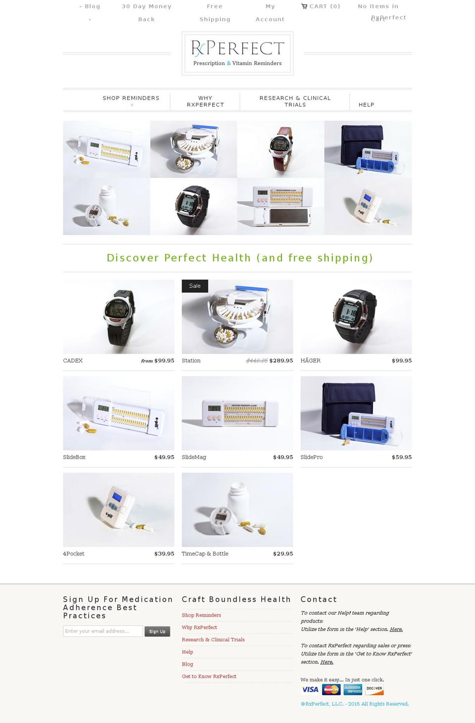 rxperfect.com shopify website screenshot