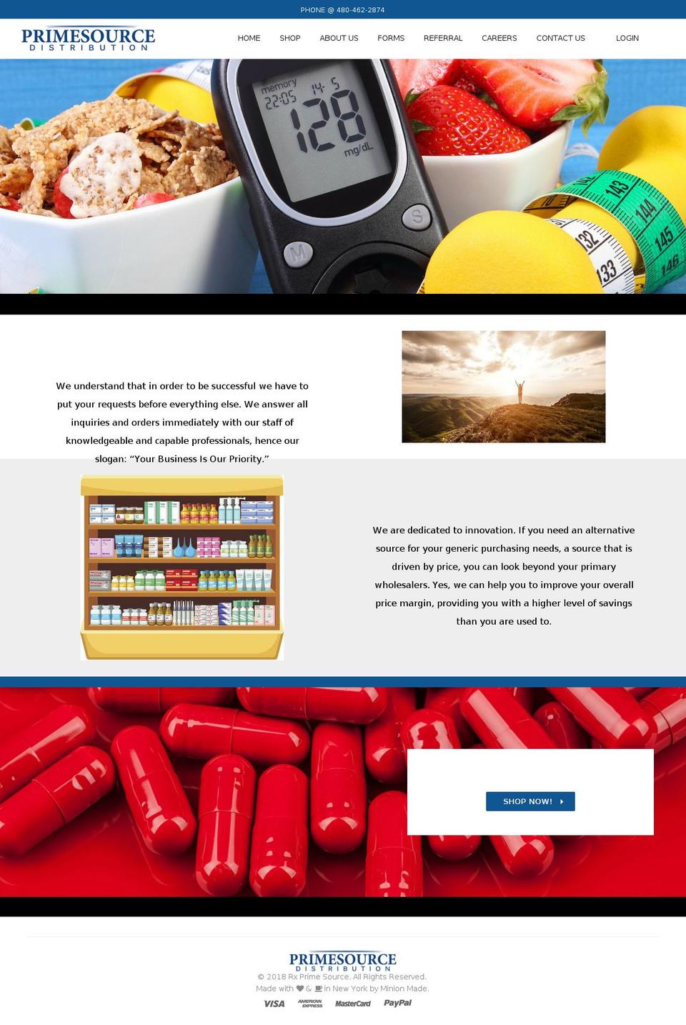 Made With ❤ By Minion Made Shopify theme site example rxprimesource.com