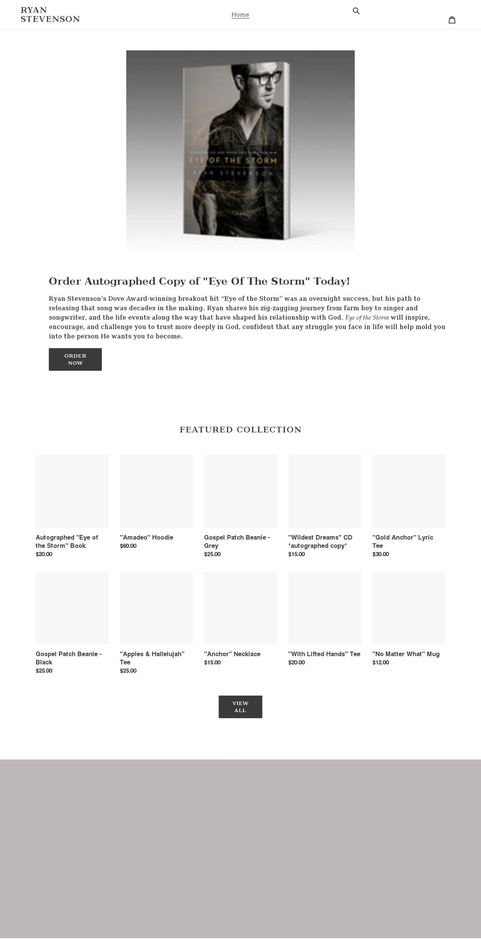 ryan-stevenson.myshopify.com shopify website screenshot