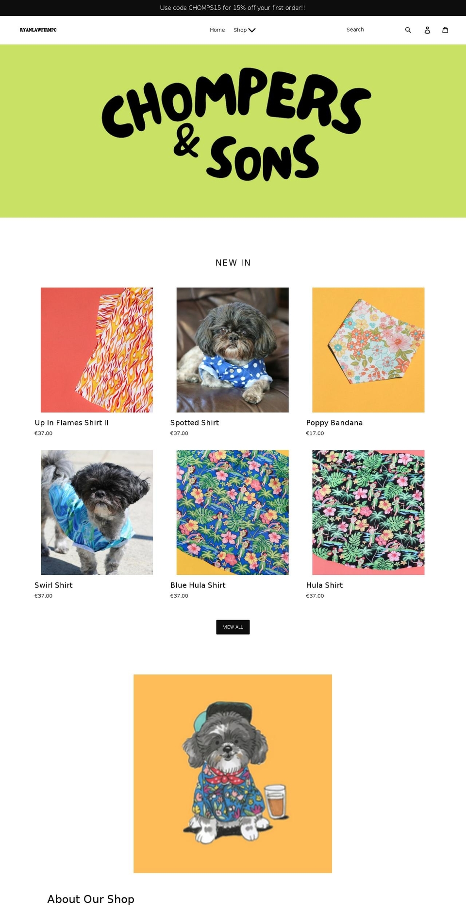 ryanlawfirmpc.com shopify website screenshot