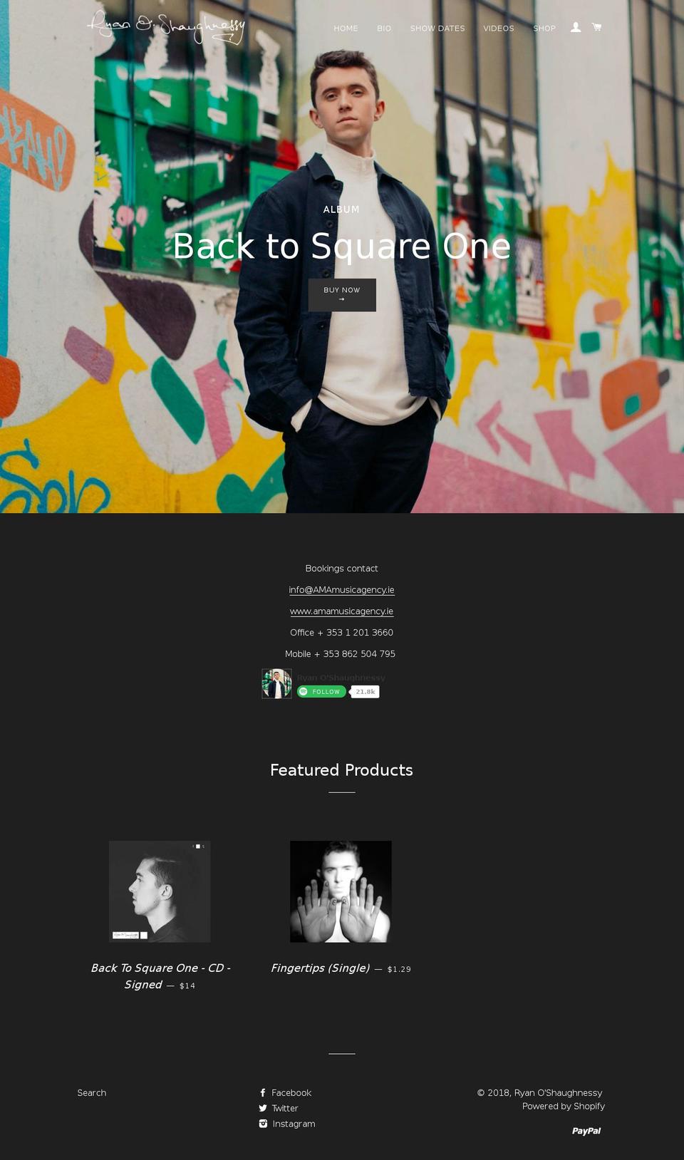 ryanos.com — Shopify storefront screenshot