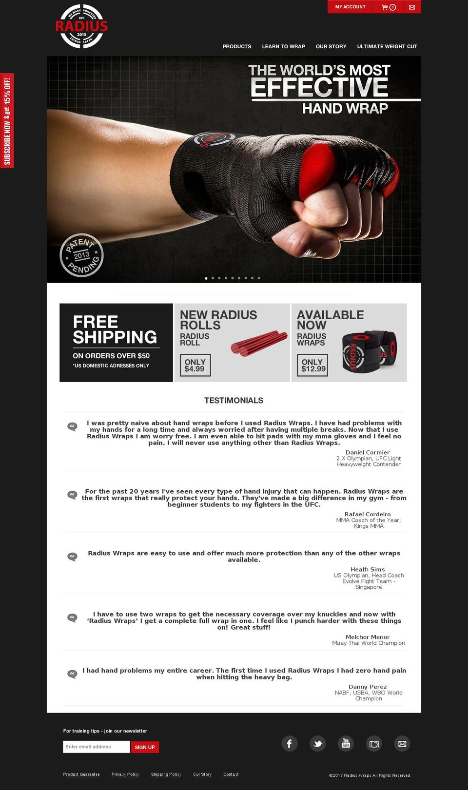 Radius Wraps v1.0.1 Shopify theme site example ryanparsons.com