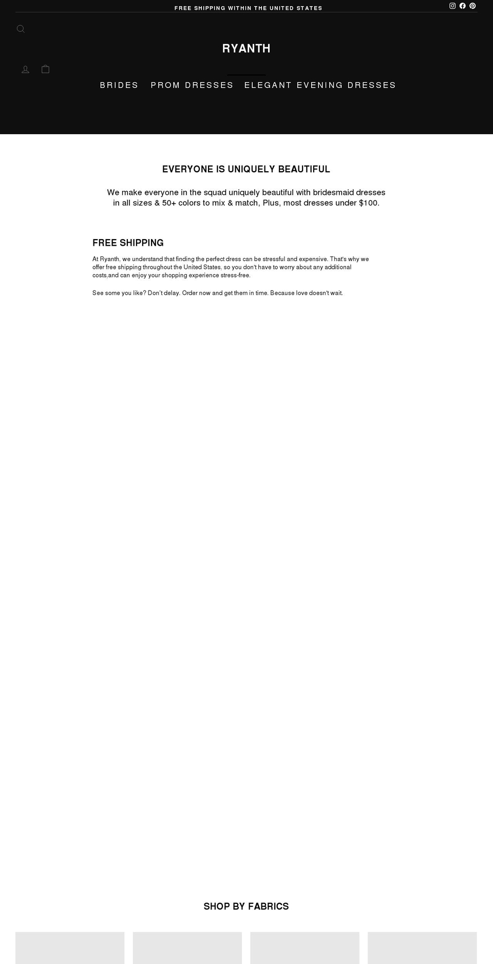 ryanth.com shopify website screenshot