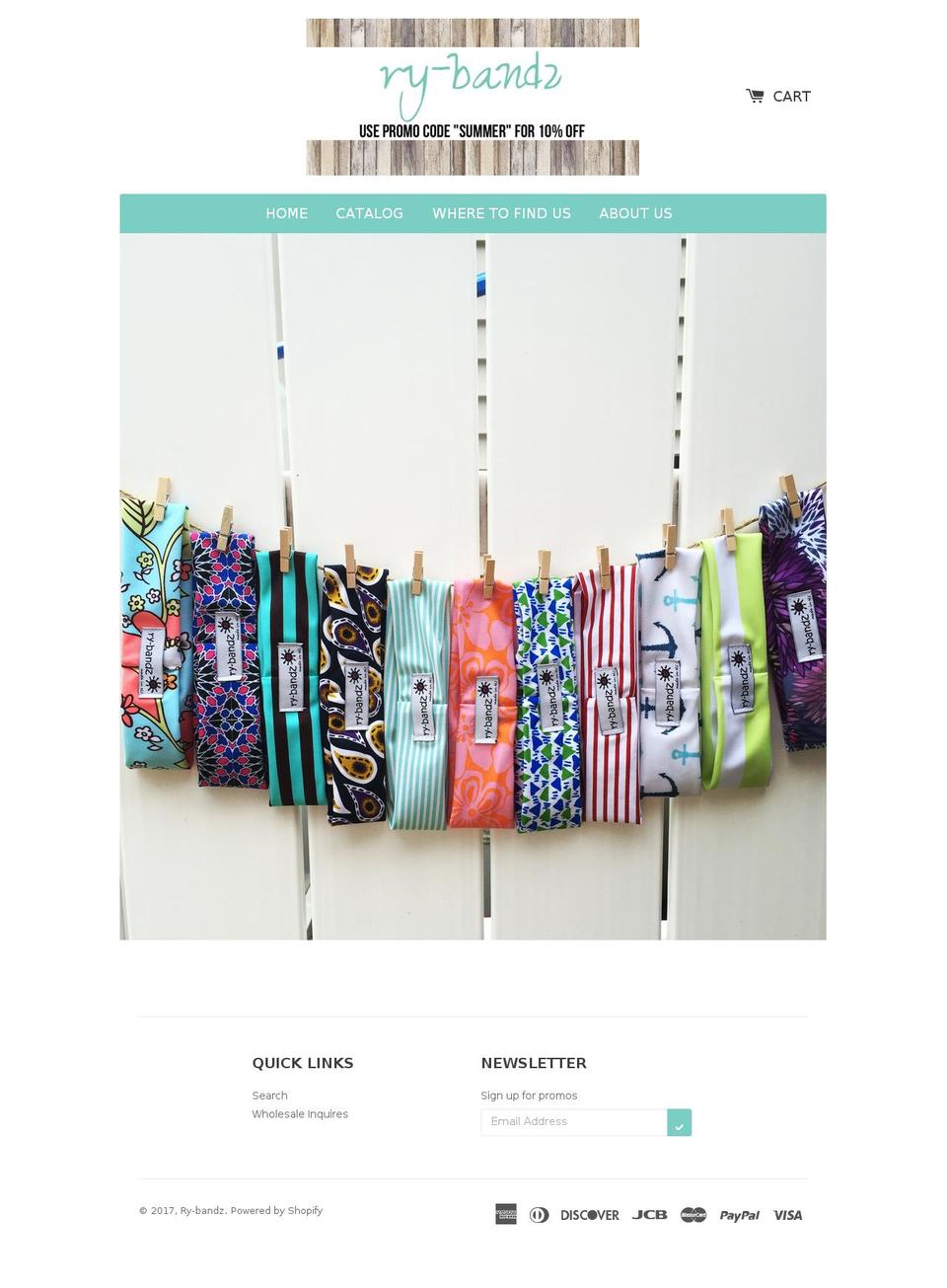 rybandz.com shopify website screenshot