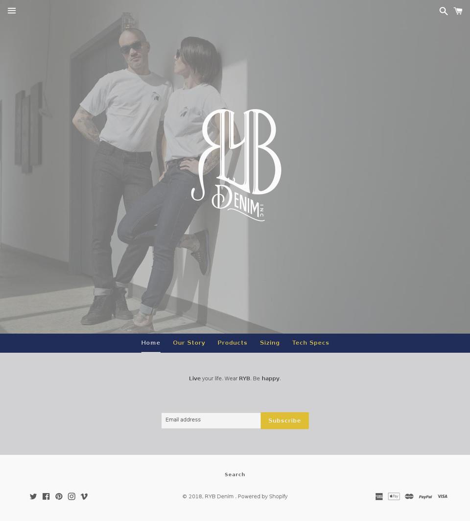 rybdenim.net shopify website screenshot