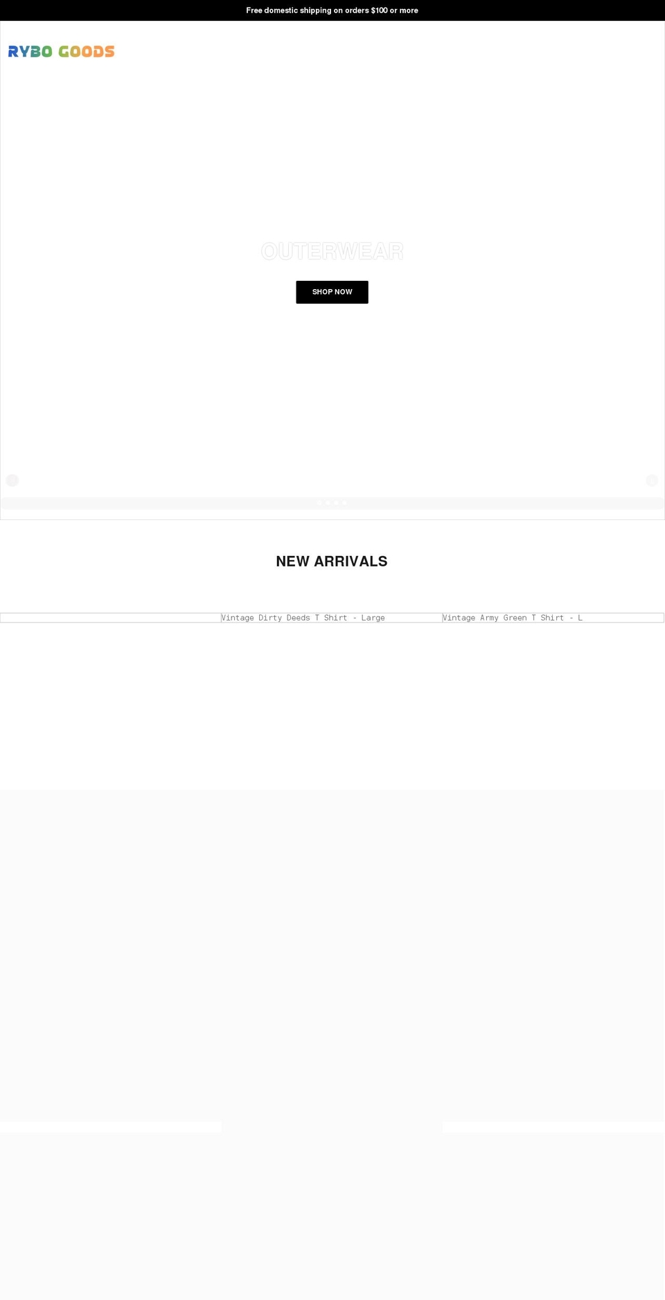 rybogoods.com shopify website screenshot