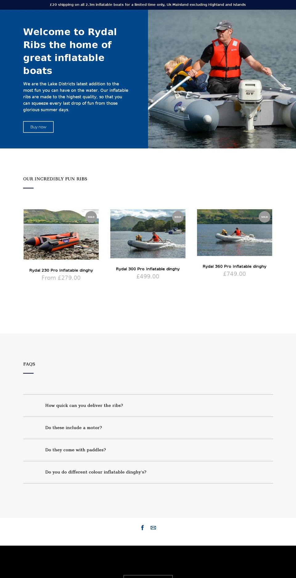 rydalribs.com — Shopify storefront screenshot