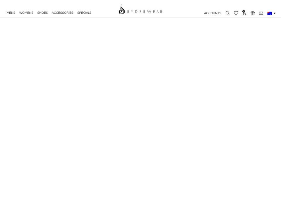 ryderwear.com.au shopify website screenshot