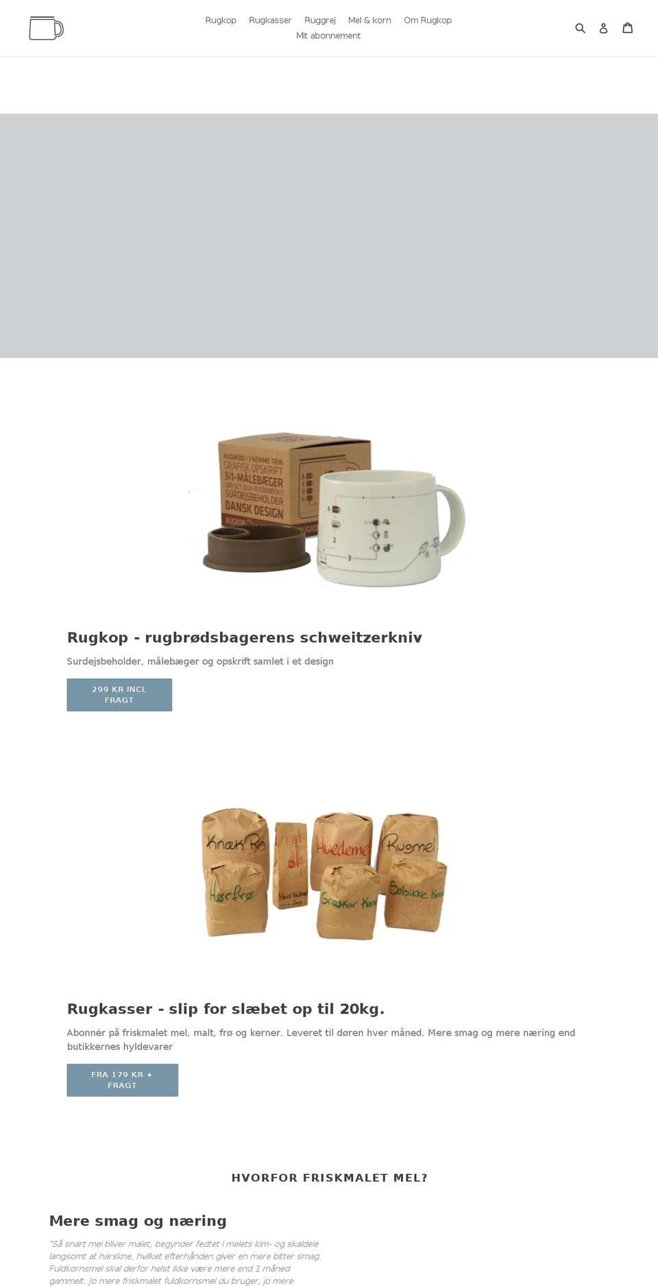 ryecup.com — Shopify storefront screenshot