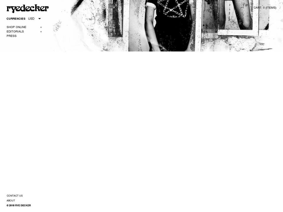 ryedecker.com shopify website screenshot