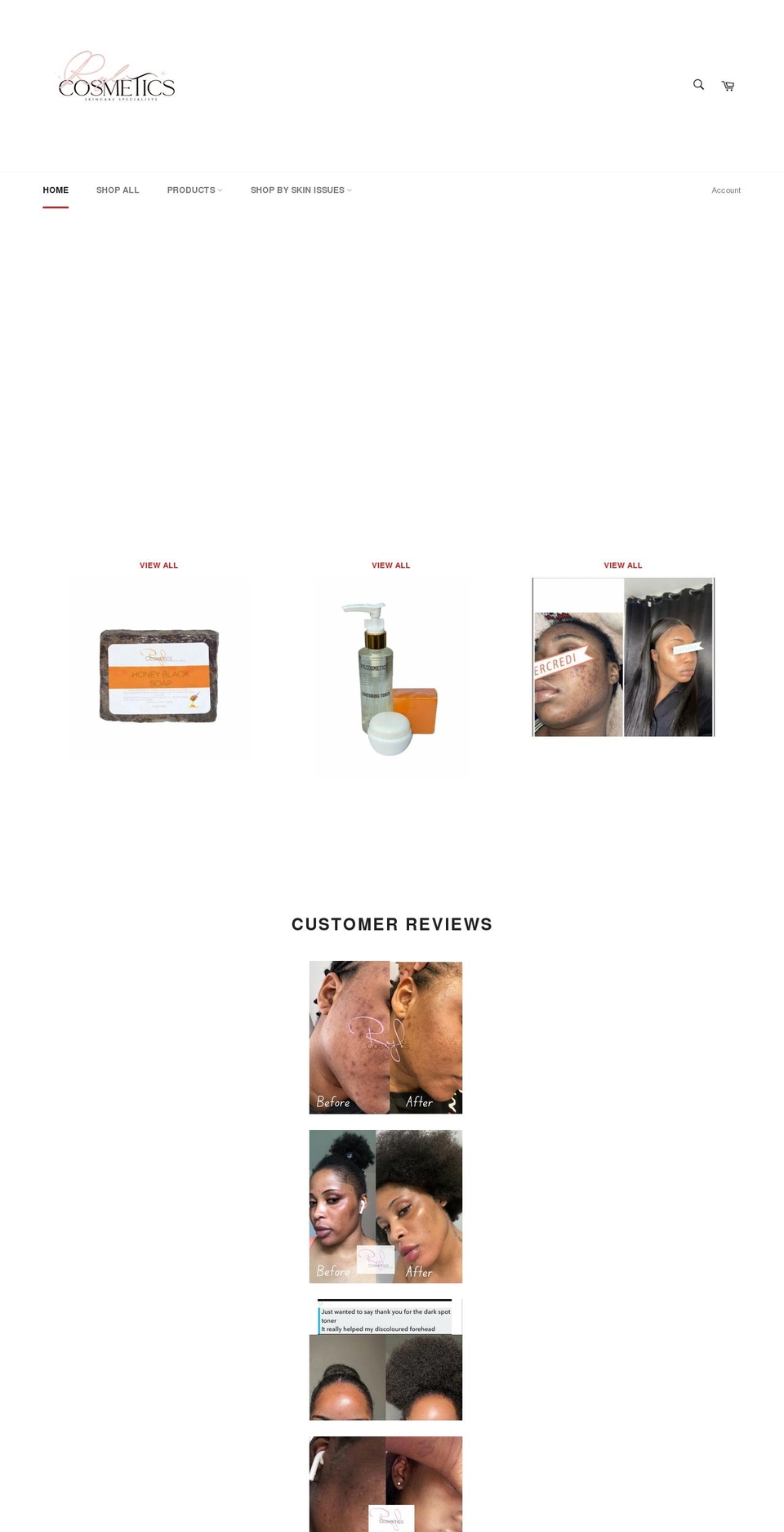rylcosmetics.com shopify website screenshot