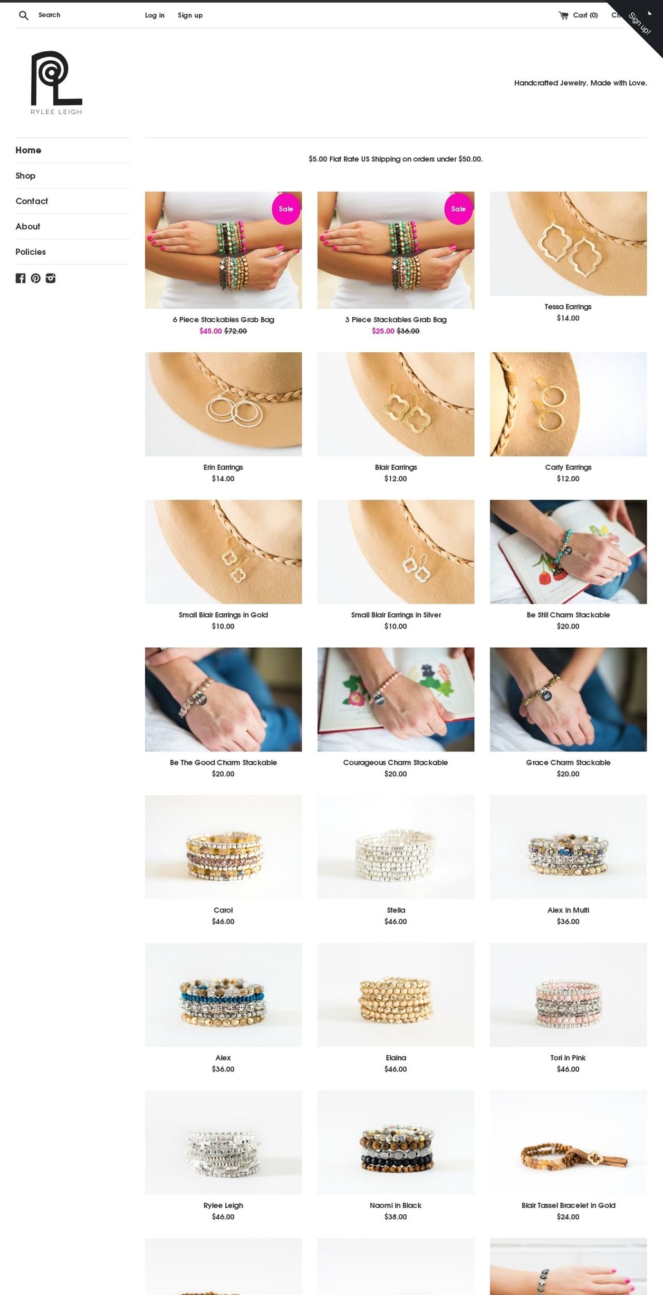 ryleeleigh.com shopify website screenshot