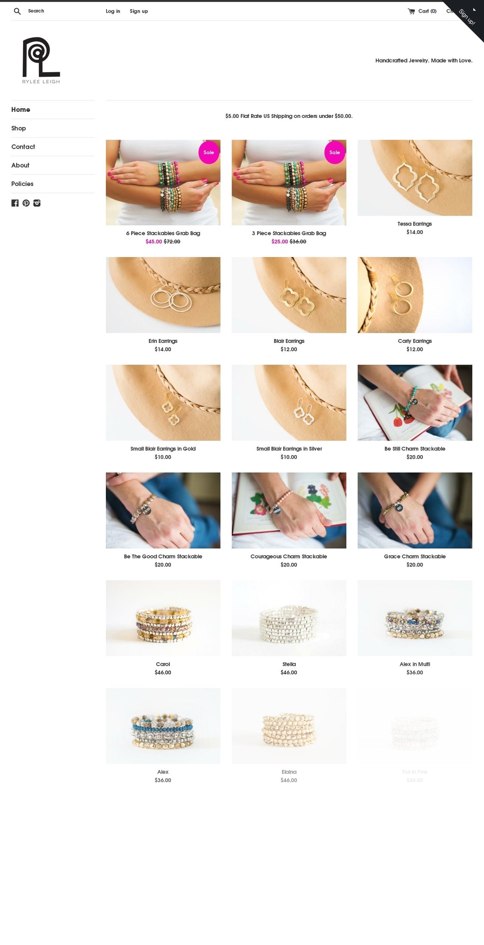 ryleeleighdesigns.com shopify website screenshot