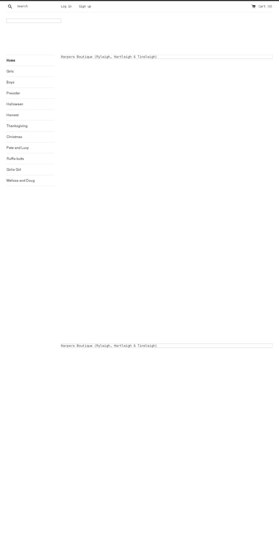 ryleighharpersboutique.com shopify website screenshot