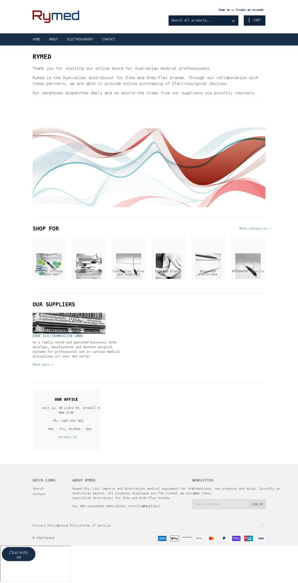 rymed.com.au shopify website screenshot